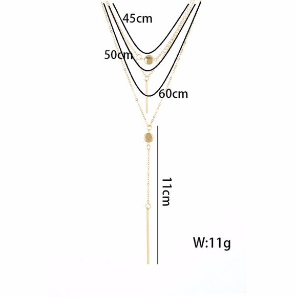 Gold/Silver layered necklace - Picture 7 of 8